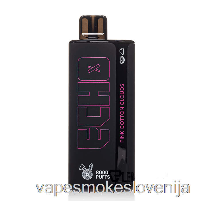 Vape Slovenija Echo 8000 Roza Bombažni Oblaki Za Enkratno Uporabo